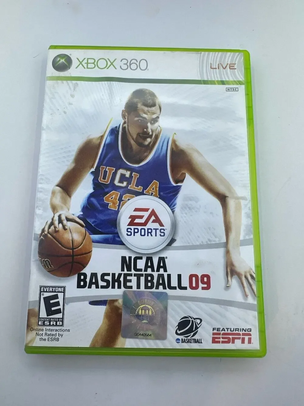 NCAA Basketball 09 Microsoft Xbox 360 Vintage Retro Gaming Fast Shipping
